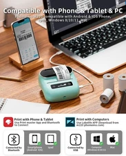 Phomemo fabricant d'étiquettes,M220 Imprimeur d'étiquettes,3 Marque d'étiquettes thermiques Bluetooth de pouce Mach