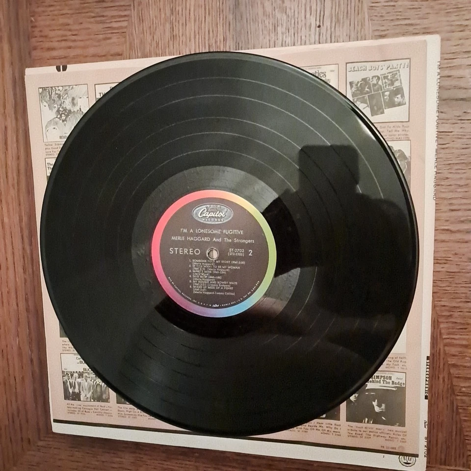 Merle Haggard - I'm A Lonesome Fugitive LP - Capitol ST 2702 in Great Shape VG!! - Image 4 of 4