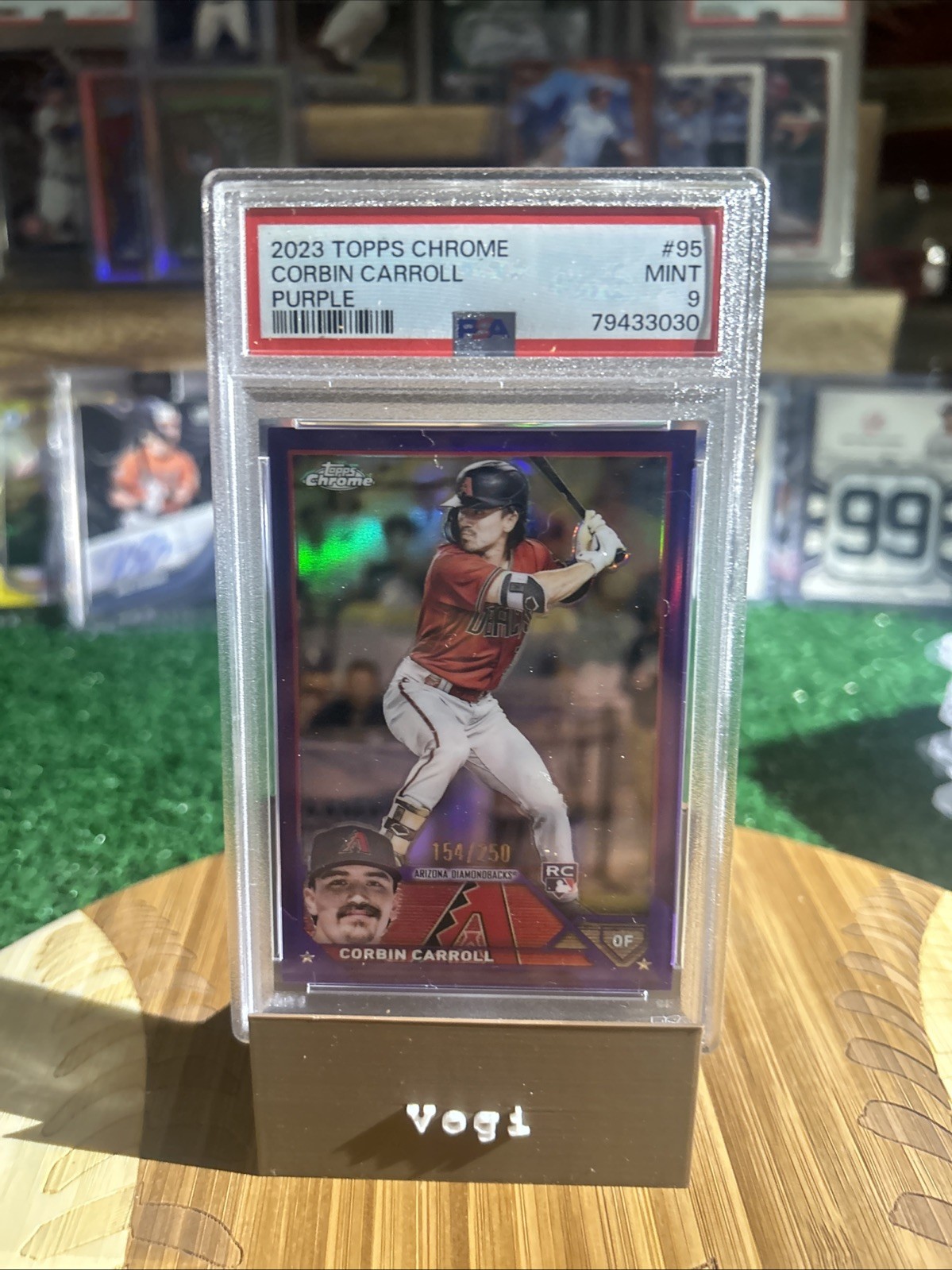 2023 Topps Chrome - Corbin Carroll #95 Purple Refractor /250 (RC)