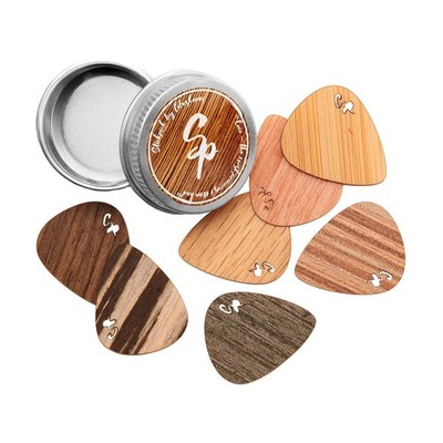 Stickpick | Set of 7 flexible guitar picks made of real wood | For electric, ...