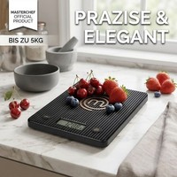 KüChenwaage MasterChef Electronic Grammwaage Haushaltswaage 5KG Digital LCD TÜV
