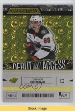 2023 Upper Deck Credentials Debut Ticket Access Yellow Damien Giroux READ 1m83