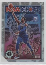2019-20 Panini NBA Hoops Premium Stock Get Out the Way Holo Joel Embiid #10 0bt4