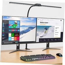 Desk lamp,Double Head LED Desk Lamp with Clamp,Architect Desk Lights for Black