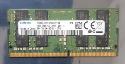 Samsung PC4-21300 PC4 2666V 16GB 1x16GB DDR4 2RX8 2666MHz 260pin Laptop Arbeitsspeicher