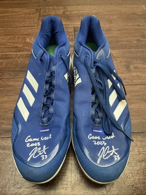 James Outman 2023 GAME USED CLEATS Dodgers SIGNED worn autograph