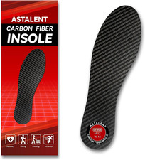 Carbon Fiber Insole 1 Pc, Rigid Thin Foot Plate Shoe Insert for Men Women, Suppo