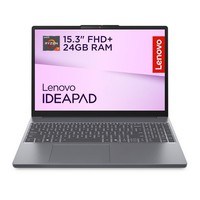 Lenovo 15.3 Inch Laptop Slim 3 AMD Ryzen 7 24GB RAM 1TB SSD Grey 83K7005BUK