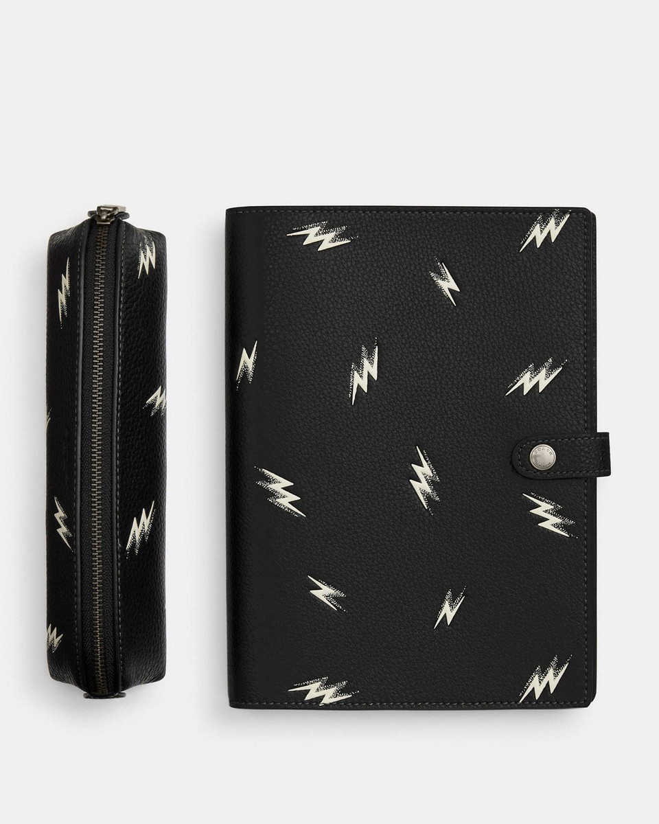 coach筆箱 NWT Coach Boxed Notebook And Pencil Case Set With Lightning Bolt