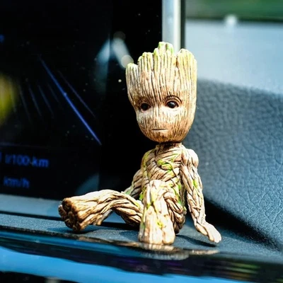 Guardians of The Galaxy Baby Groot Figure Flowerpot Pen Pot Toy Gifts 6CM New UK