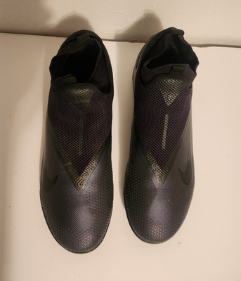 Nike Phantom Vision Black Youth Slip-On Turf Soccer Shoes US 12C