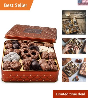 Elegant Chocolate Gift Basket with Assorted Treats   Perfect Holiday Present