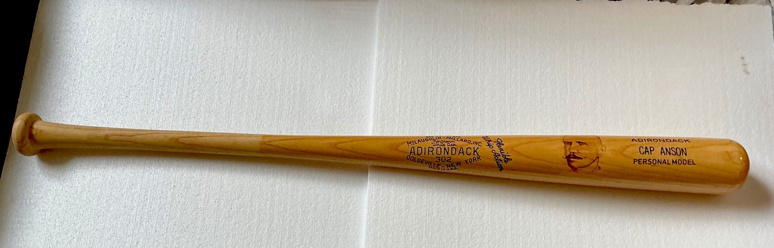 CAP ANSON, Ltd. Edition Laser Engraved Image Personal Model Adirondack BAT, Mint