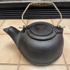 Cast Iron Kettle w/Swivel Lid & Bird Spout-w/Spiral Bail Handle-#9 — photo 1