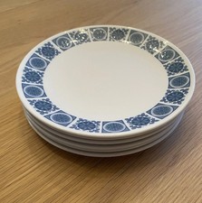 Vintage 1970s Royal Tuscan Charade Tea Side Plates X 6 Retro Bone China 6.5” D