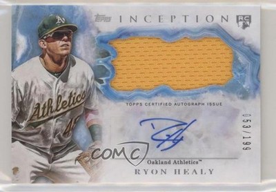 2017 Topps Inception 53/199 Ryon Healy #IAP-RH RPA Rookie Patch Auto RC x5u