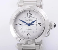 Cartier Pasha 4327 WSPA0013 Stainless Steel 35mm Silver Dial