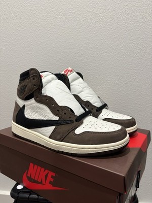 2019 Nike Air Jordan 1 Travis Scott High Cactus Jack s Mocha CD4487 100 New Sz 8