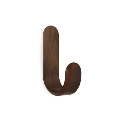 Normann Copenhagen Curve Wandhaken Kleiderhaken Walnuss Garderobe Flurhaken