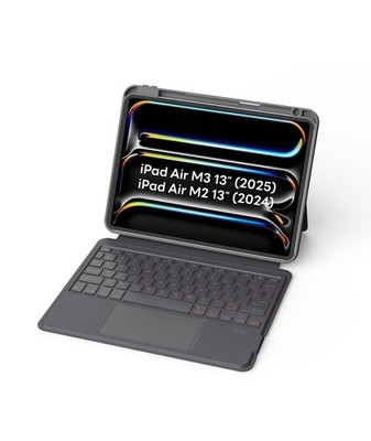 EIP Bluetooth Keyboard Case For iPad Air 13 M3 M2 Magnetic Trackpad Backlit Keys