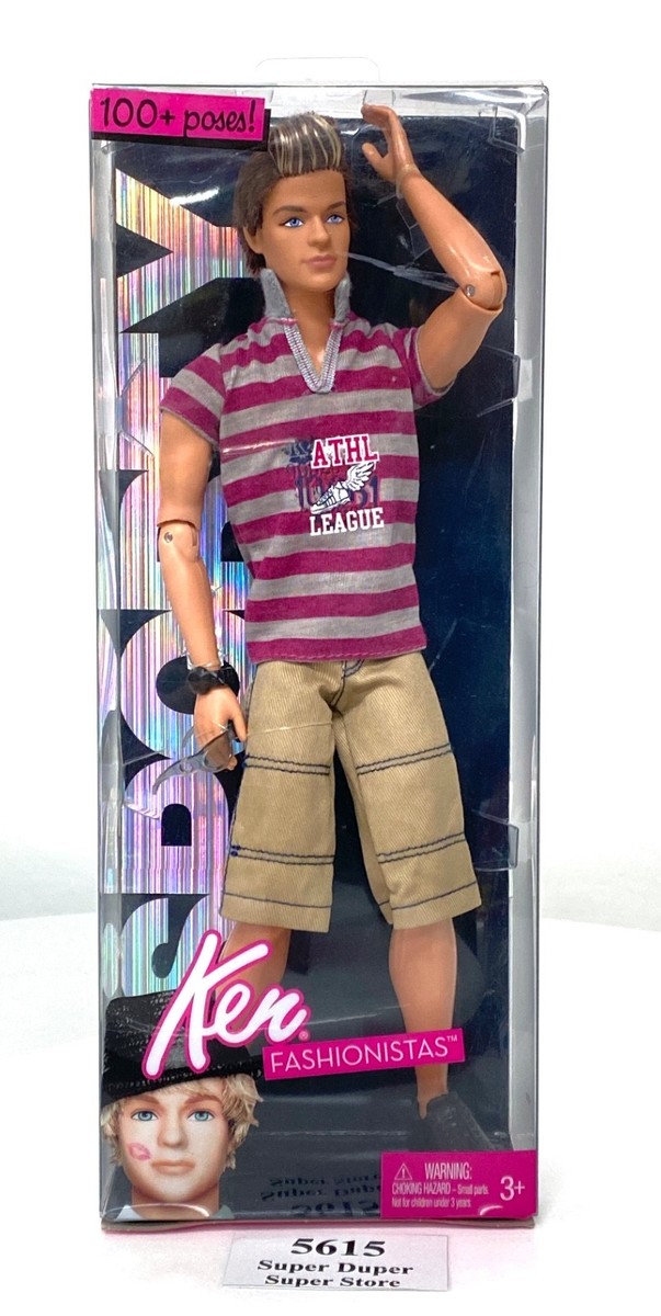 Ken Fashionistas Sporty 2009 Doll 100 Poses Mattel Barbie