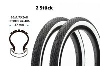 2 StüCk 20 Zoll Fahrrad Reifen 20X1.75 Bmx Bike Decke 47-406 Tire Kinderrad