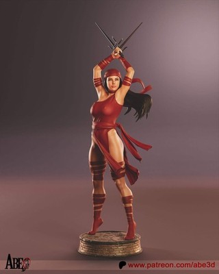 Elektra - Unassembled and Unpainted Garage Kit - Model Designed by Abe3d