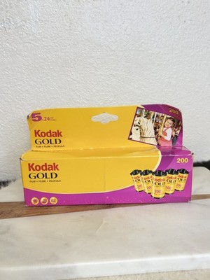 5 Rolls 24 Exp. Kodak Gold 200 Speed 35mm Color Print Film Exp: 08/08