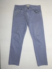 Men's Todd Snyder Size 34Wx39L Slim Fit 5-Pocket Chino Sky Blue Pants P151