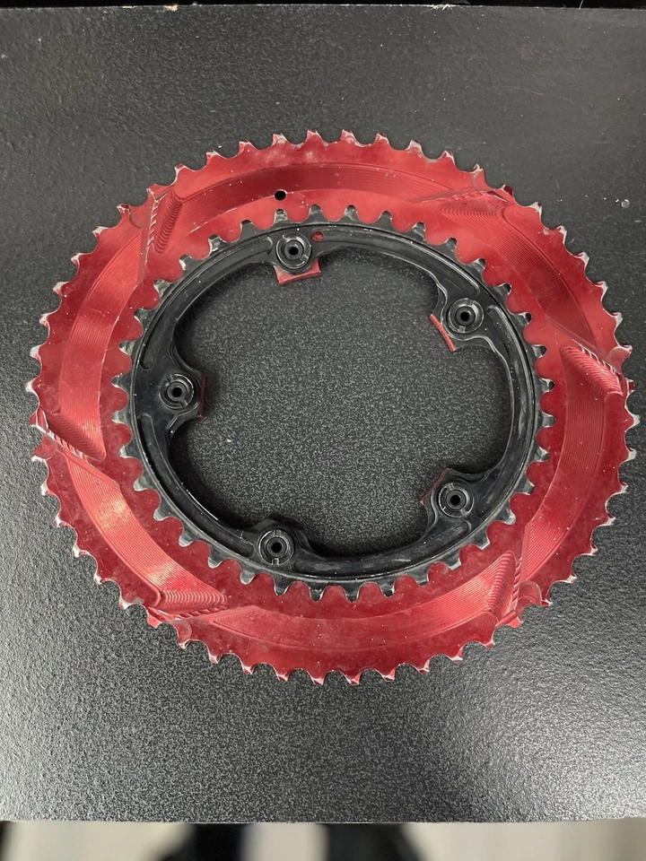 Correntes OVAL pretas absolutas para Shimano DA9000 e Ultegra 6800 e 105-5800 52/36 - Imagem 2 de 2