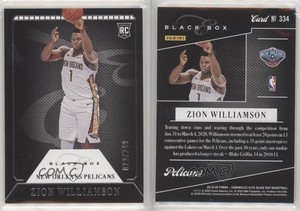 2019-20 Panini Chronicles Elite Black Box /249 Zion Williamson #334 Rookie RC