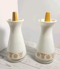 Vintage 1970s Pyrex Butterfly Gold Salt & Pepper Shakers, Glass-SR1
