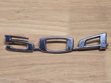 Vintage Peugeot 504 Car Rear Trunk Emblem Badge 7 Metal Script Fabi France Oem