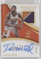 2017 Panini Immaculate Rookie Jersey Number 17/32 Davon Reed #129 Patch Auto 6fs