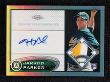 2012 Topps Chrome Auto Patch Variations 3/10 Jarrod Parker #177 Patch Auto 1b0