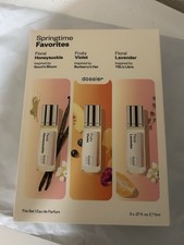 Dossier Springtime Perfume Trio 3pc Set .37fl Oz NIB NWT