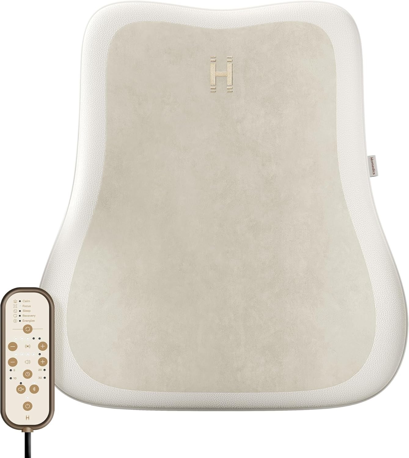 Homedics Vibroacoustic Massage Therapy Nanopulse Cushion Seat Back Rest