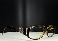 CHELSEA MORGAN CM5005 BR Womens Brown Oval Full Rim Eyeglasses FRAMES ONLY