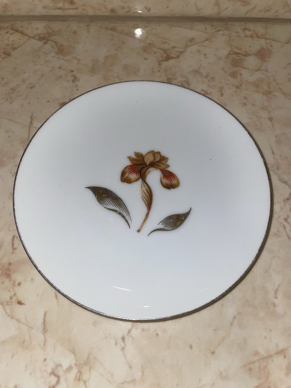 6 Golden Iris ROSETTI Chicago USA Reg. 6236-40 Japan Made Plate