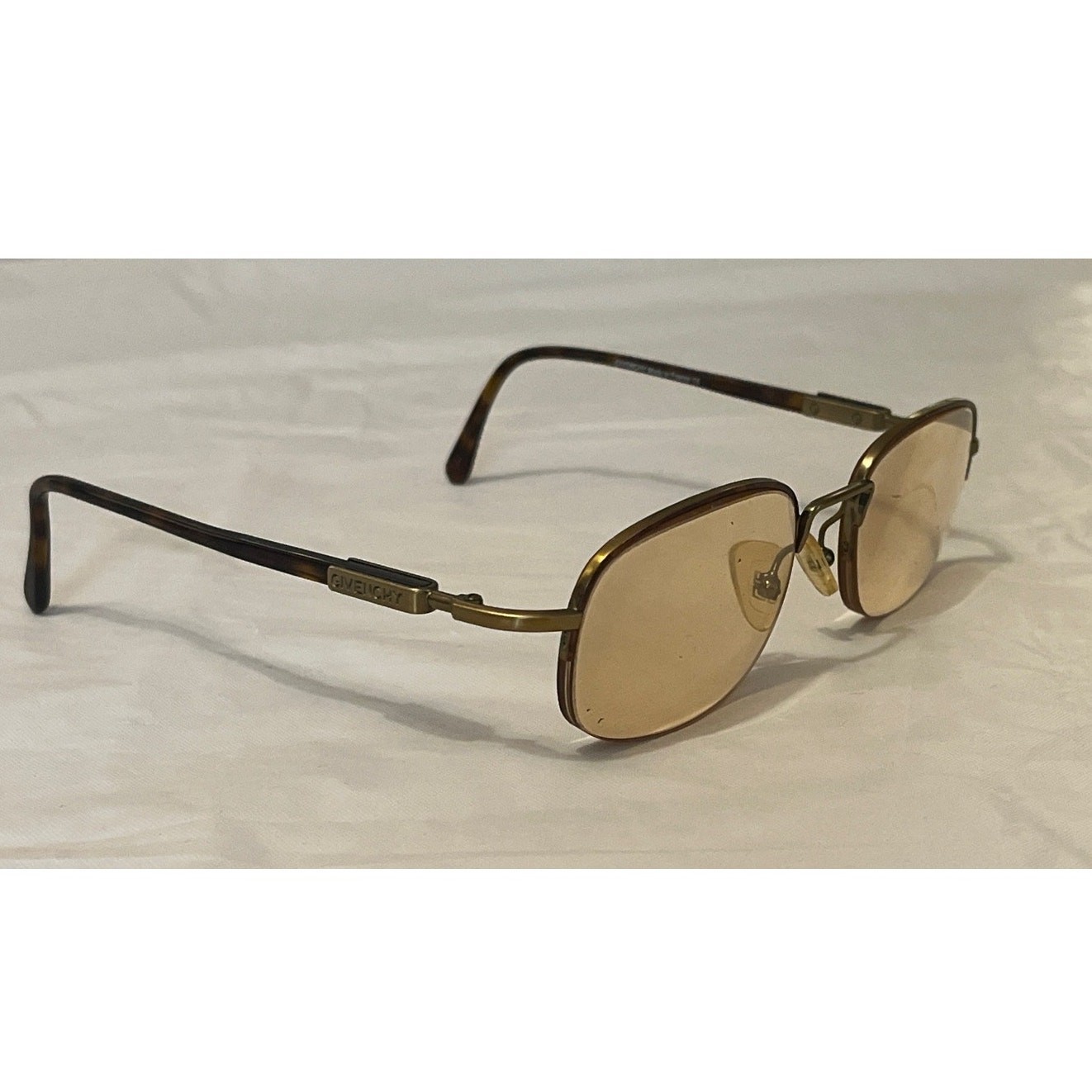 Givenchy Eyeglasses Frame France 1022 002 50-20-135 Bronze Half Rim thumbnail 2