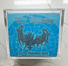 Pok mon TCG Sun Moon Ultra Prism Elite Trainer Box Sealed with acrylic case