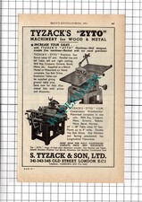 S Tyzack & Son Ltd London Zyto / Charles Winn & Co Ltd Birmingham  - 1954 Advert