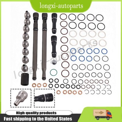 Stand Pipe&Dummy Plugs&Ball Tubes&Injector Orings Set Fits For Ford 04.5-07 6.0L