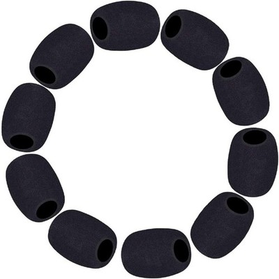 10 Pack Lapel Microphone Windscreen Headset Windscreen Mic Foam Covers