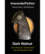 Colt Anaconda 2021+ FGTTarget Grips "45" Inset Anaconda FlatTop/Stipple