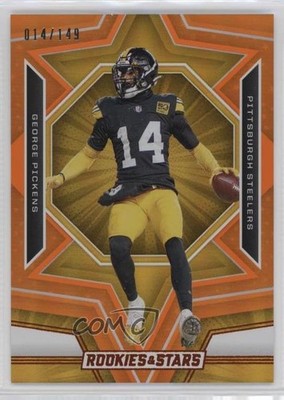 2023 Panini Rookies & Stars Orange 14/149 George Pickens #84 0q3