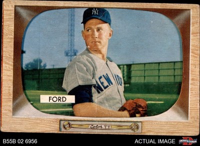 1955 Bowman #59 Whitey Ford Yankees HOF 1.5 - FAIR
