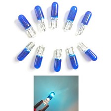 10x T5 Halogen Car Bulbs 12v 1.2W for Instrument Panel Lamp Auto Wedge Dashboard