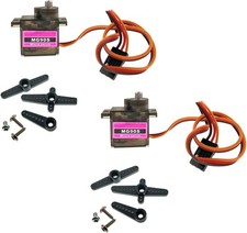 2 MG90S Micro Metal Gear 9g Servo for RC Airplane Helicopter Boat upgraded SG90