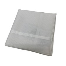Hermes White Cotton Handkerchief 45x45cm 100%...